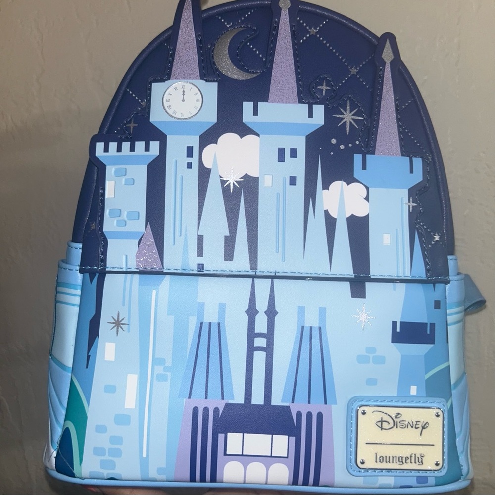Loungefly Cinderella Castle Glow Mini Backpack - Picture 2 of 7